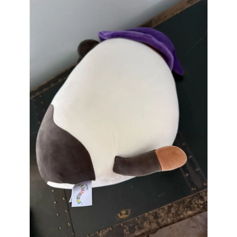 Kellytoy Squishmallow Cam The Calico Cat Purple Witch Hat & Broom 18” Halloween